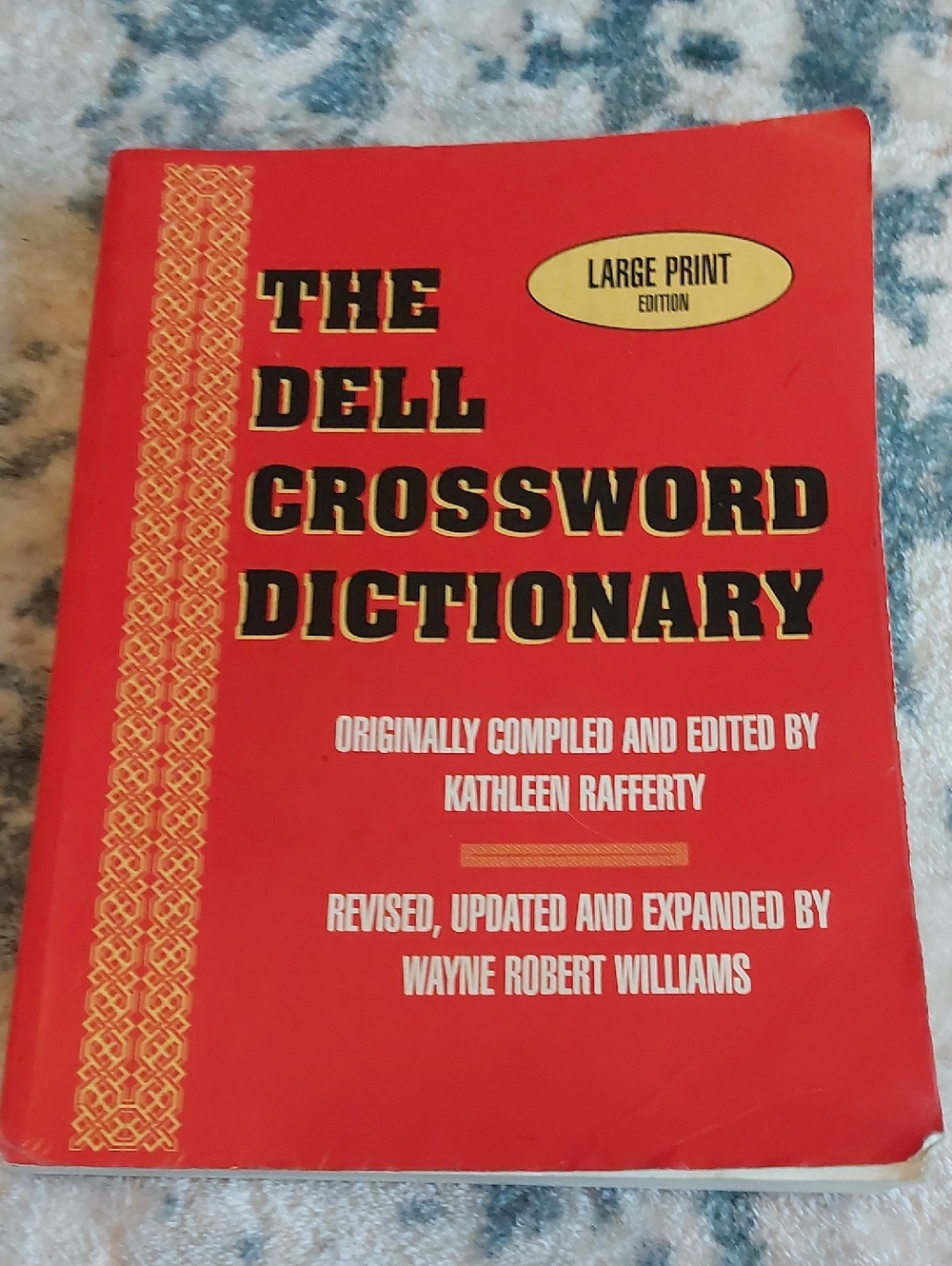 💜5/$25💜 The Dell Crossword Dictionary Large Print SC Book 1995